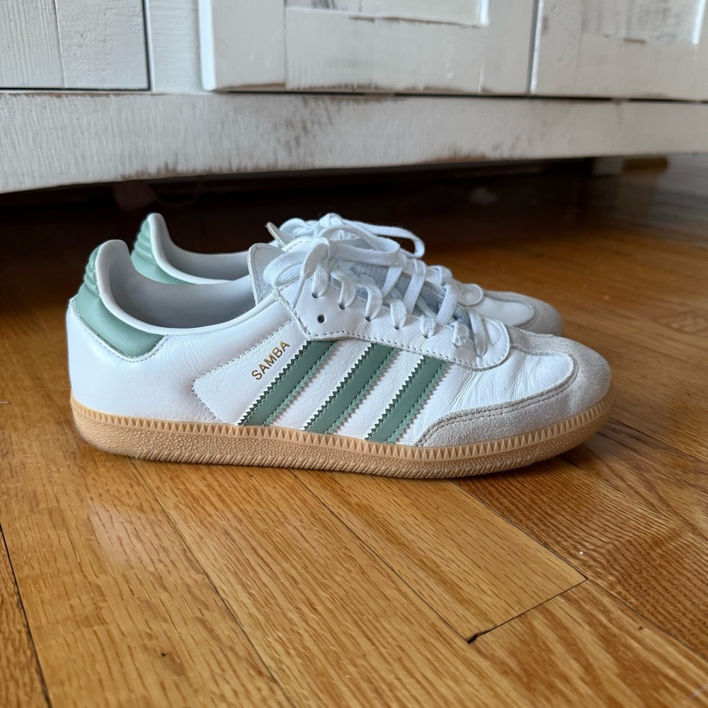Adidas Samba White and Green - Picture 4 of 9